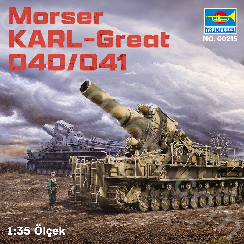 Trumpeter 00215 Morser KARL-Great 040/041 Maket Model Kit