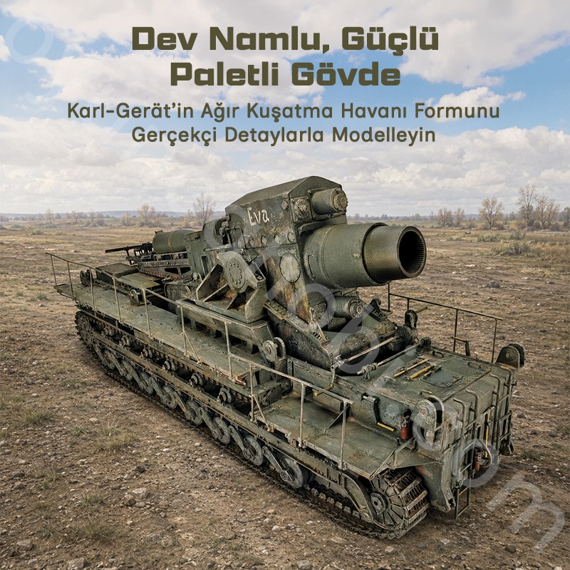 Trumpeter 00215 Morser KARL-Great 040/041 Maket Model Kit