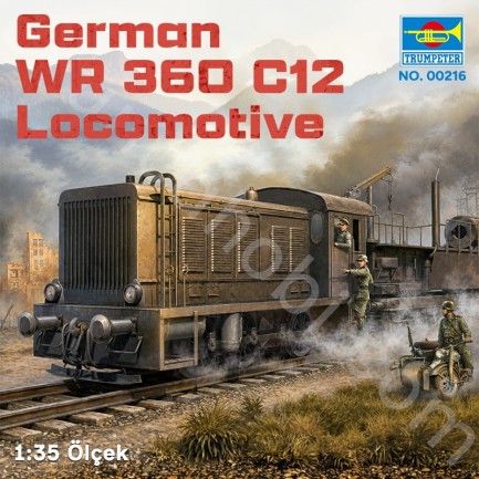 Trumpeter 00216 German WR 360 C12 Locomotive Maket Model Kit - Thumbnail