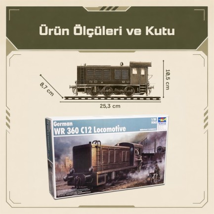 Trumpeter 00216 German WR 360 C12 Locomotive Maket Model Kit - Thumbnail