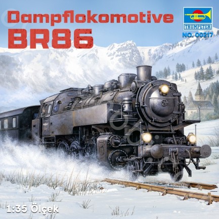 Trumpeter 00217 Dampflokomotive BR86 Maket Model Kit - Thumbnail