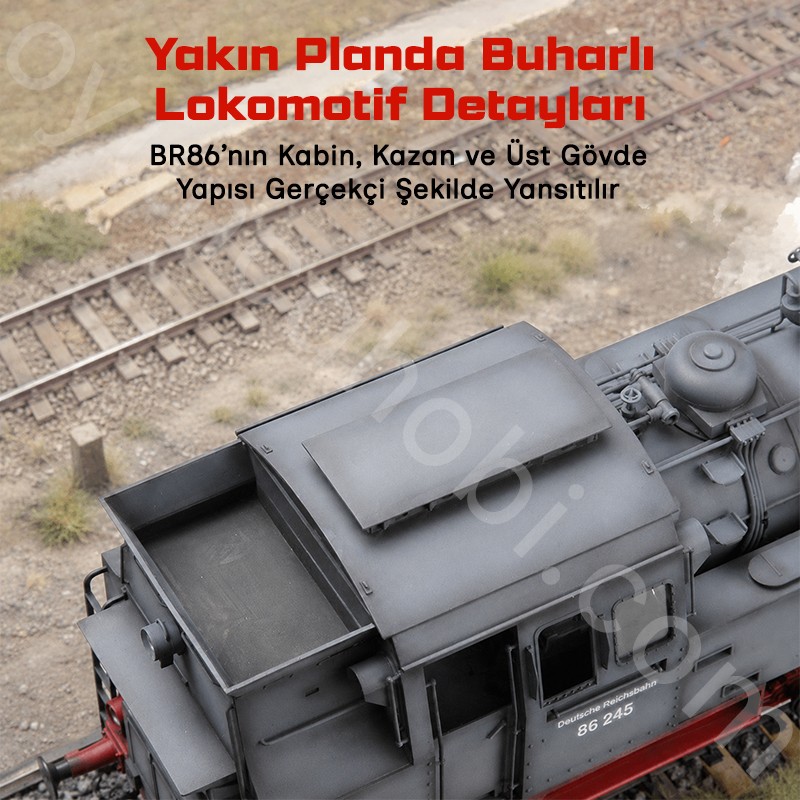 Trumpeter 00217 Dampflokomotive BR86 Maket Model Kit