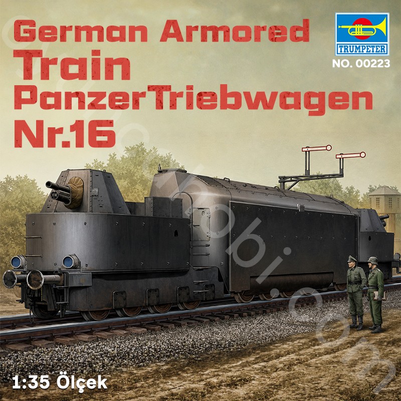Trumpeter 00223 German Armored Train PanzerTriebwagen Nr.16 Maket Model Kit