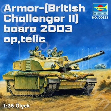 Trumpeter 00323 Armor-(British Challenger II) basra 2003,op,telic Maket Model Kit - Thumbnail