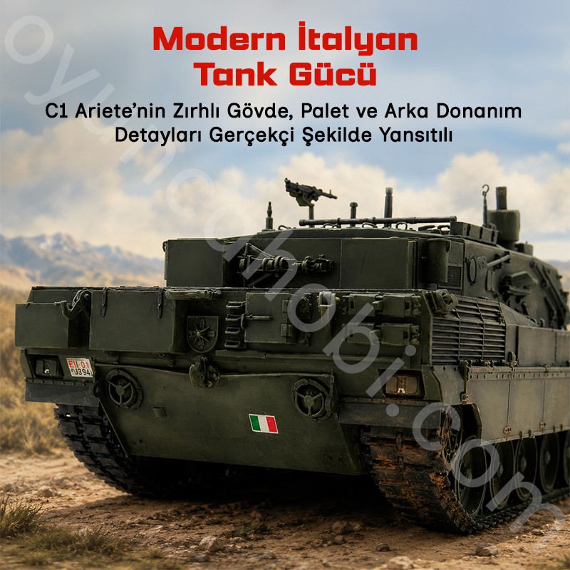Trumpeter 00332 Armor-Italian C-1 Ariete MBT Maket Model Kit