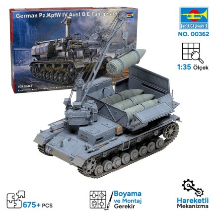 Trumpeter 00362 Pz.Kpfw IV Ausf D/E Fahrgestell Maket Model Kit - Thumbnail