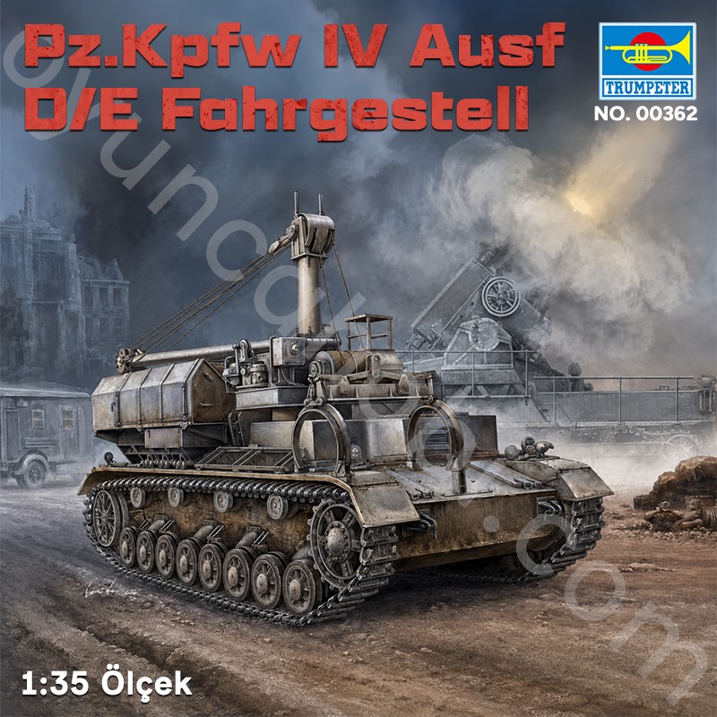 Trumpeter 00362 Pz.Kpfw IV Ausf D/E Fahrgestell Maket Model Kit