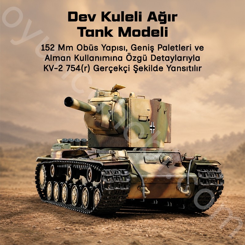 Trumpeter 00367 German Pz.Kpfm KV-2 754(r) Tank Maket Model Kit