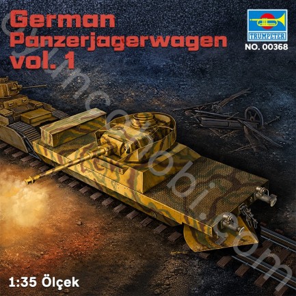 Trumpeter 00368 German Panzerjagerwagen vol. 1 Maket Model Kit - Thumbnail