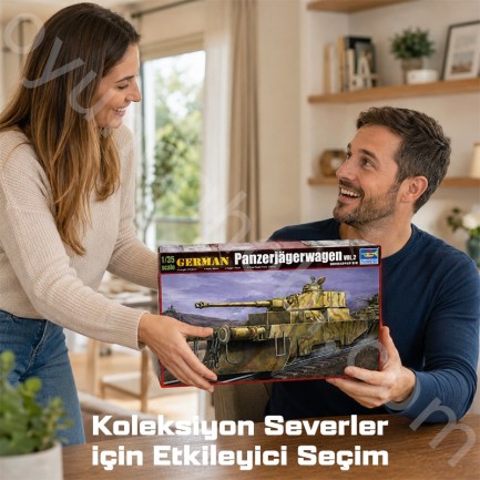 Trumpeter 00369 German Panzerjagerwagen vol. 2 Maket Model Kit - Thumbnail