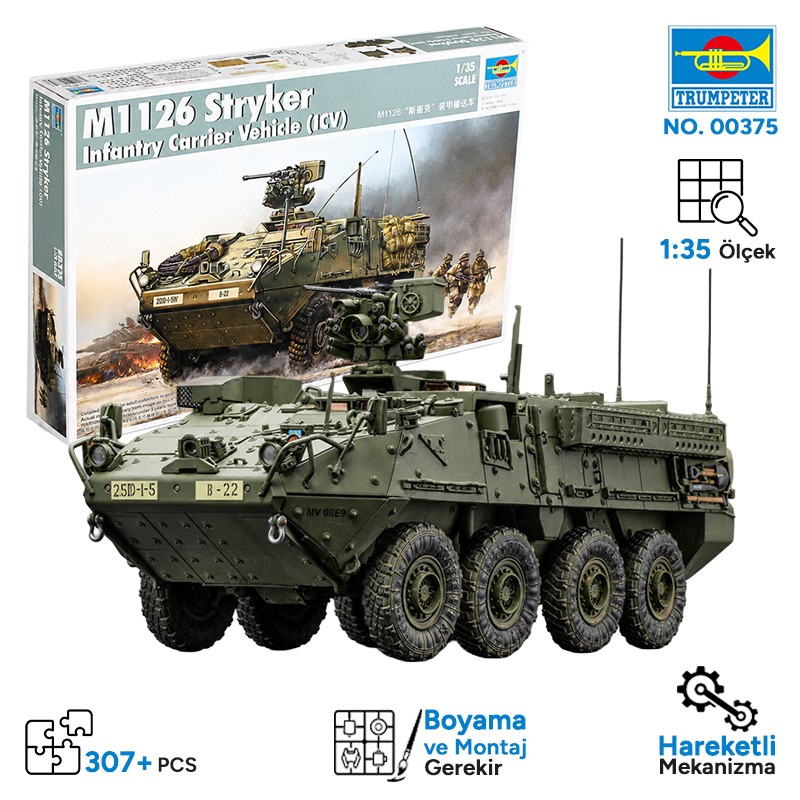 Trumpeter 00375 Stryker Maket Model Kit