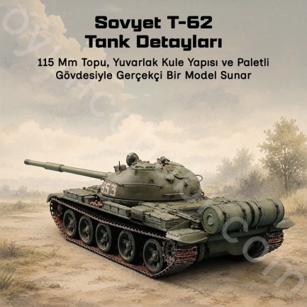 Trumpeter 00376 T-62 Main Battle Tank Mod.1962 Maket Model Kit - Thumbnail