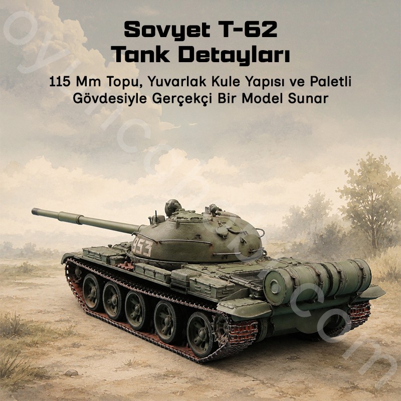 Trumpeter 00376 T-62 Main Battle Tank Mod.1962 Maket Model Kit