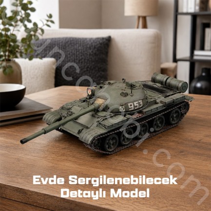 Trumpeter 00376 T-62 Main Battle Tank Mod.1962 Maket Model Kit - Thumbnail