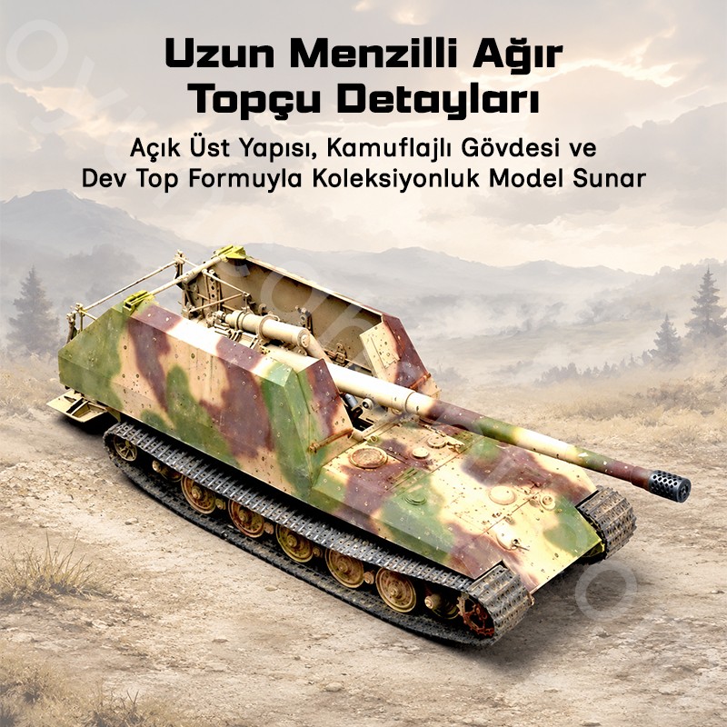 Trumpeter 00378 German Geschützwagen Tiger für 17cm K72 Maket Model Kit