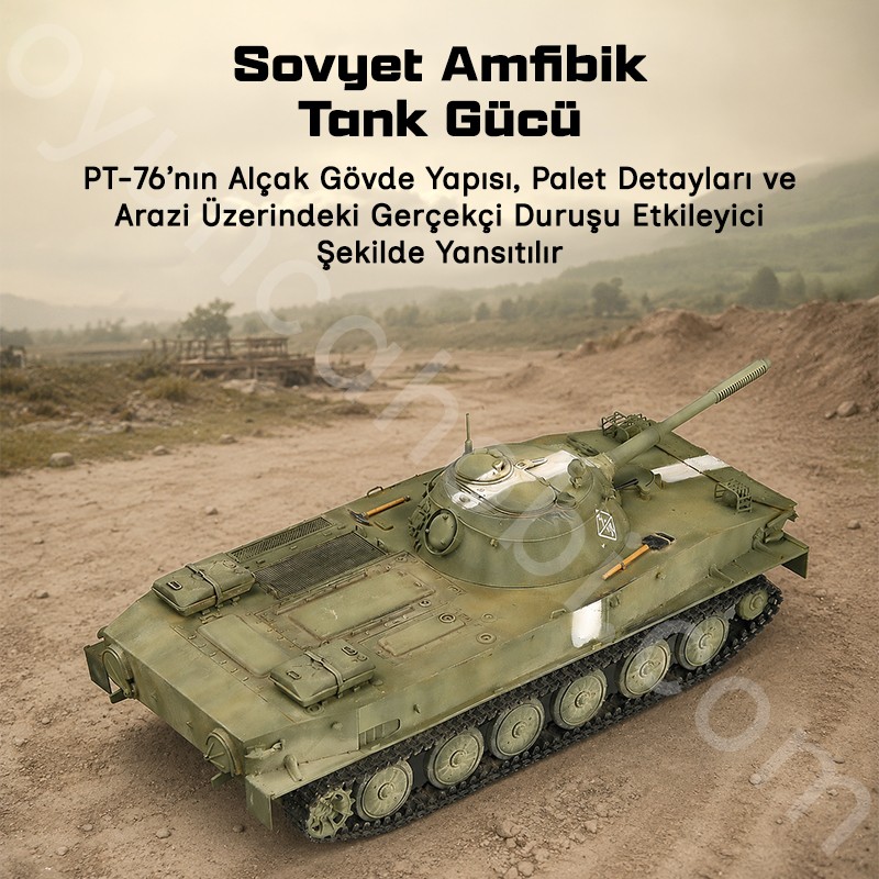 Trumpeter 00379 Russian PT-76 amphibious Tank Mod.1951 Maket Model Kit