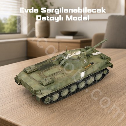 Trumpeter 00379 Russian PT-76 amphibious Tank Mod.1951 Maket Model Kit - Thumbnail