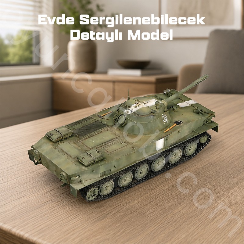Trumpeter 00379 Russian PT-76 amphibious Tank Mod.1951 Maket Model Kit