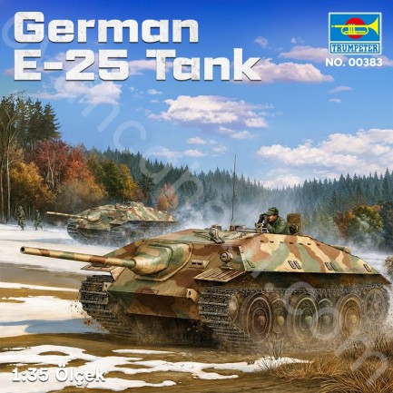 Trumpeter 00383 German E-25 Tank Maket Model Kit - Thumbnail