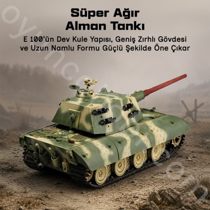 Trumpeter 00384 German Entwicklungsfahrzeug E 100 Super Heavy Tank Maket Model Kit - Thumbnail