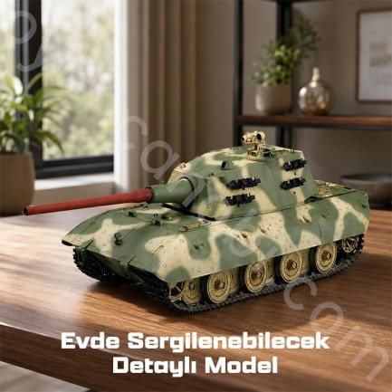 Trumpeter 00384 German Entwicklungsfahrzeug E 100 Super Heavy Tank Maket Model Kit - Thumbnail