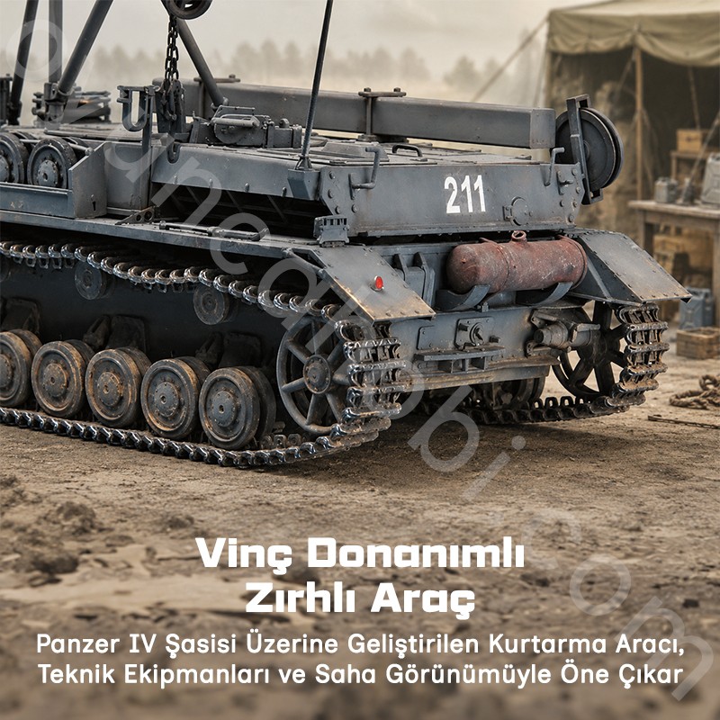 Trumpeter 00389 German Bergepanzer IV Recovery Vehicle Maket Model Kit