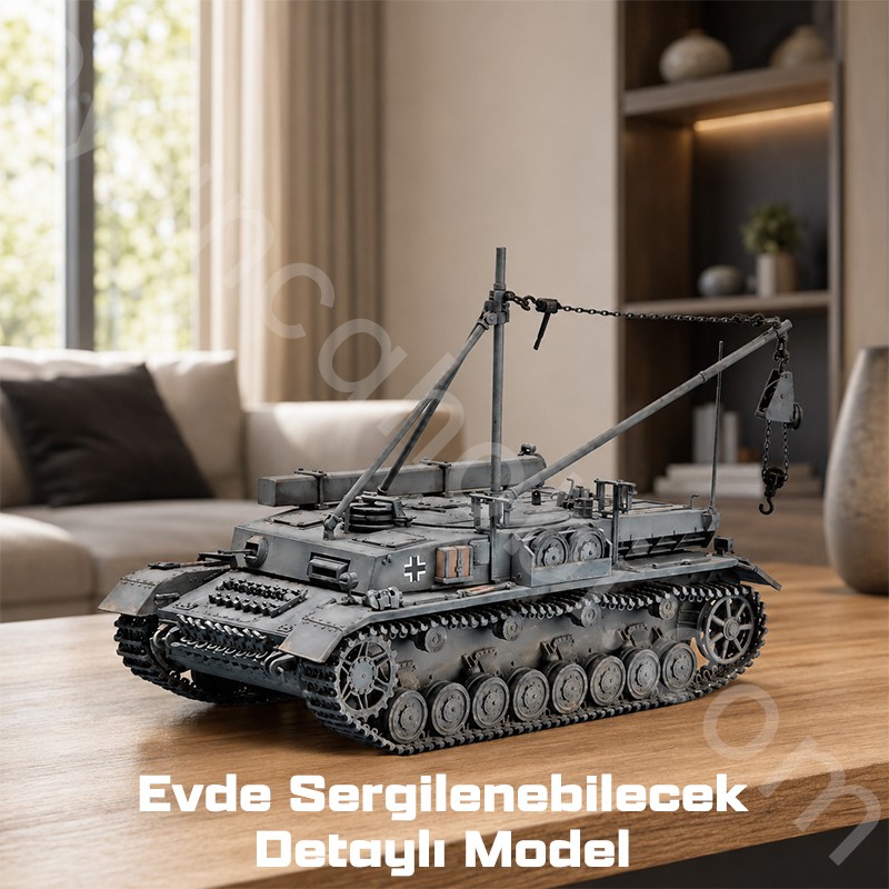 Trumpeter 00389 German Bergepanzer IV Recovery Vehicle Maket Model Kit