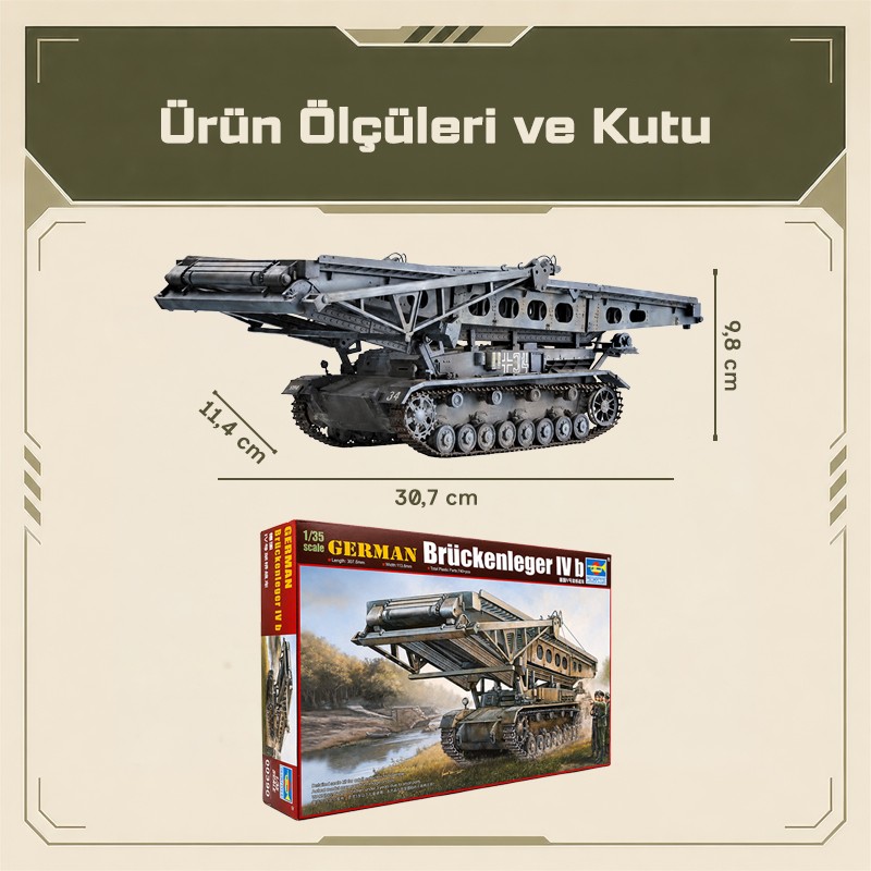 Trumpeter 00390 German Bruckenleger IV b Maket Model Kit