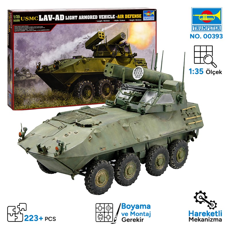 Trumpeter 00393 LAV-AD Light Armored Vehicle-Air Defense