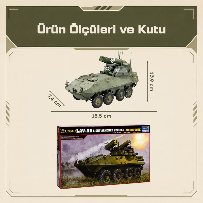 Trumpeter 00393 LAV-AD Light Armored Vehicle-Air Defense