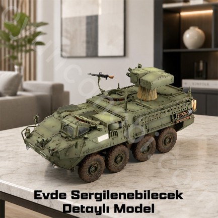 Trumpeter 00399 M1134 Stryker Anti- Tank Guided Missile (ATGM) Maket Model Kit - Thumbnail