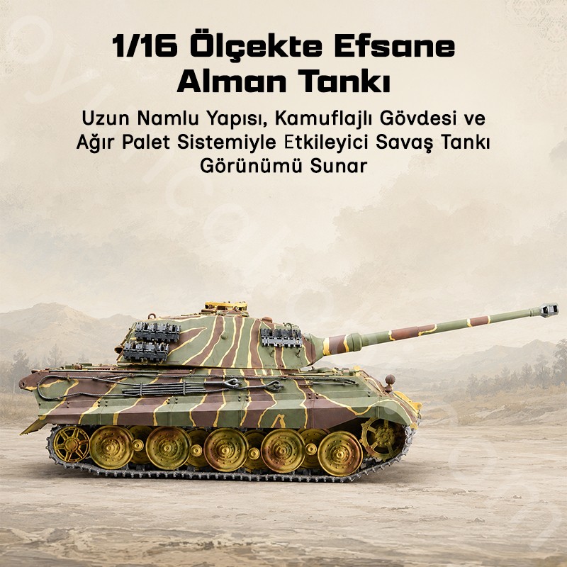 Trumpeter 00910 German Kingtiger 2 in 1(Henschel Turret & Porsche Turret) Maket Model Kit