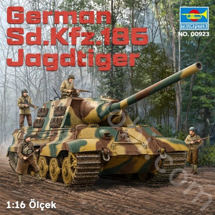 Trumpeter 00923 German Sd.Kfz.186 Jagdtiger Maket Model Kit - Thumbnail