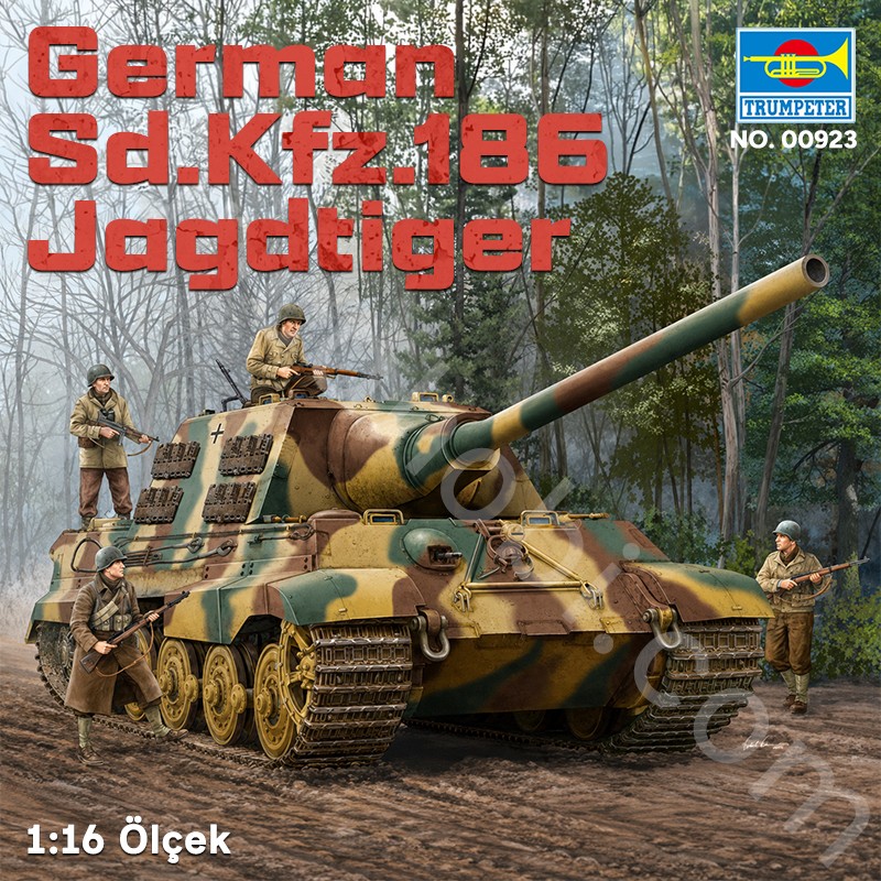 Trumpeter 00923 German Sd.Kfz.186 Jagdtiger Maket Model Kit