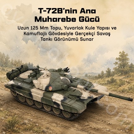 Trumpeter 00924 Russian T-72B MBT Maket Model Kit - Thumbnail