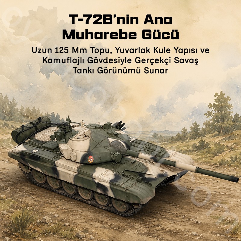 Trumpeter 00924 Russian T-72B MBT Maket Model Kit
