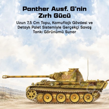 Trumpeter 00928 German Sd.Kfz.171 Panther Ausf.G - Early Version Maket Model Kit - Thumbnail