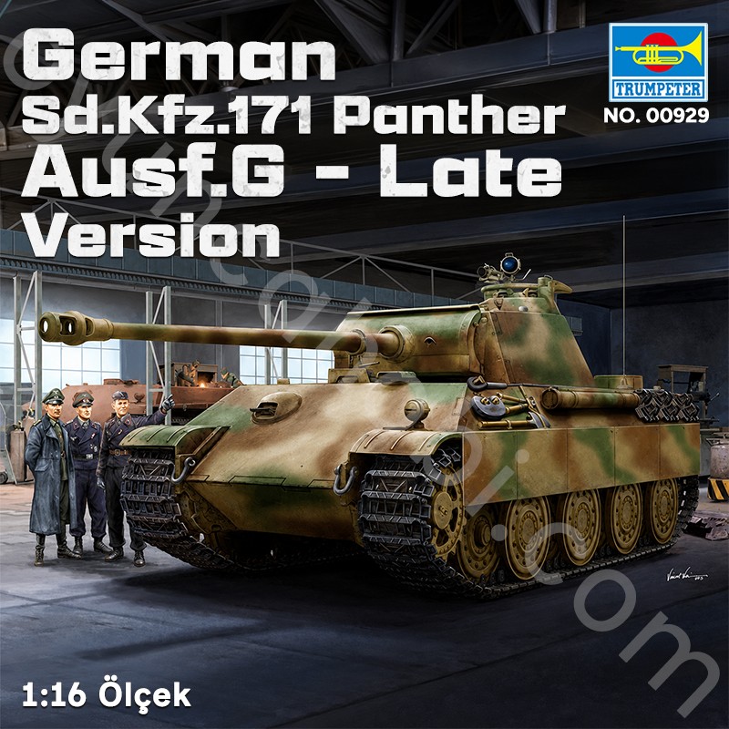 Trumpeter 00929 German Sd.Kfz.171 Panther Ausf.G - Late Version Maket Model Kit