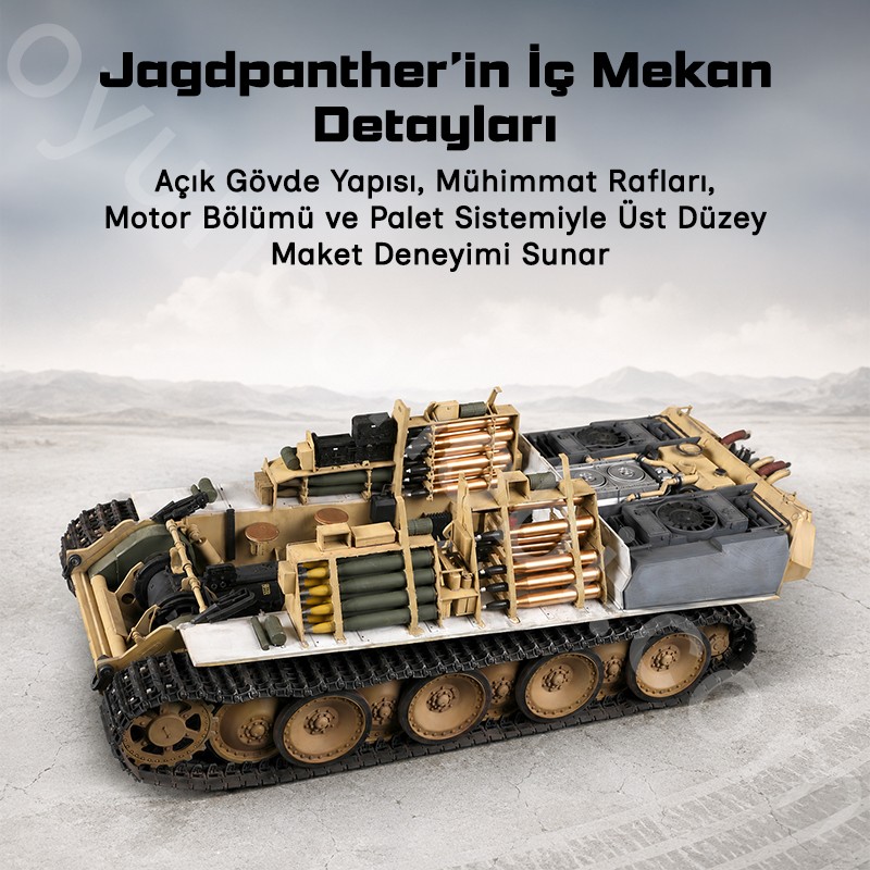 Trumpeter 00934 German Sd.Kfz 173 Jagdpanther Early Version Maket Model Kit