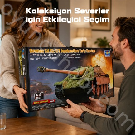 Trumpeter 00934 German Sd.Kfz 173 Jagdpanther Early Version Maket Model Kit - Thumbnail