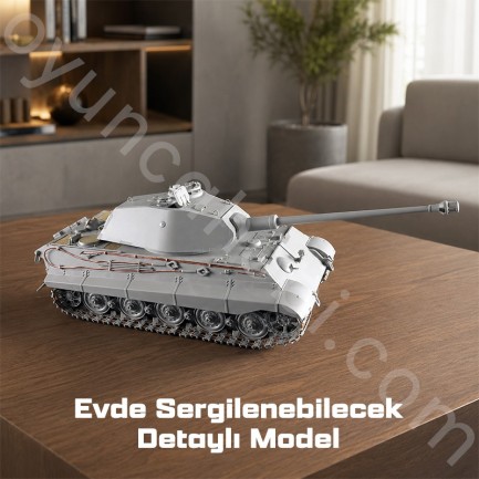 Trumpeter 00948 Pz.Kpfw.VI Sd.Kfz.182 Tiger II (Porsche Early production vehicle Fgst.Nr.280009 Maket Model Kit - Thumbnail