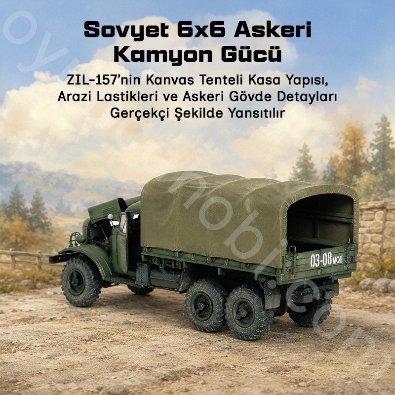 Trumpeter 01001 Soviet ZIL-157 6×6 Military Truck Maket Model Kit