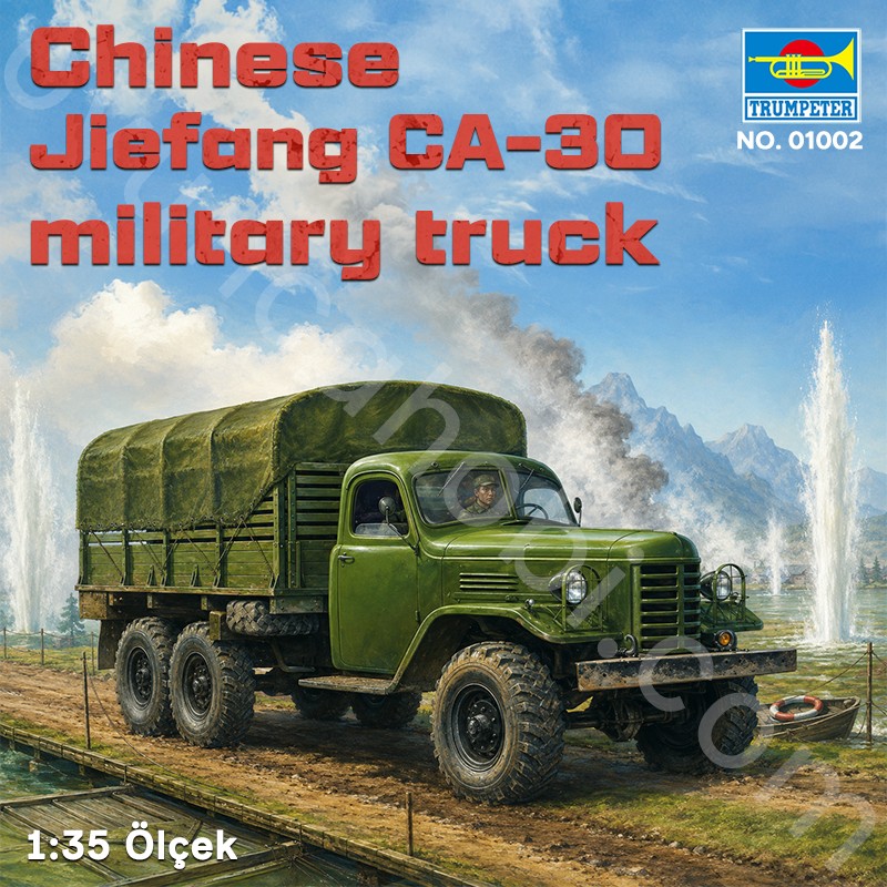 Trumpeter 01002 Chinese Jiefang CA-30 military truck Maket Model Kit