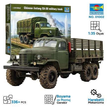Trumpeter - Trumpeter 01002 Chinese Jiefang CA-30 military truck Maket Model Kit