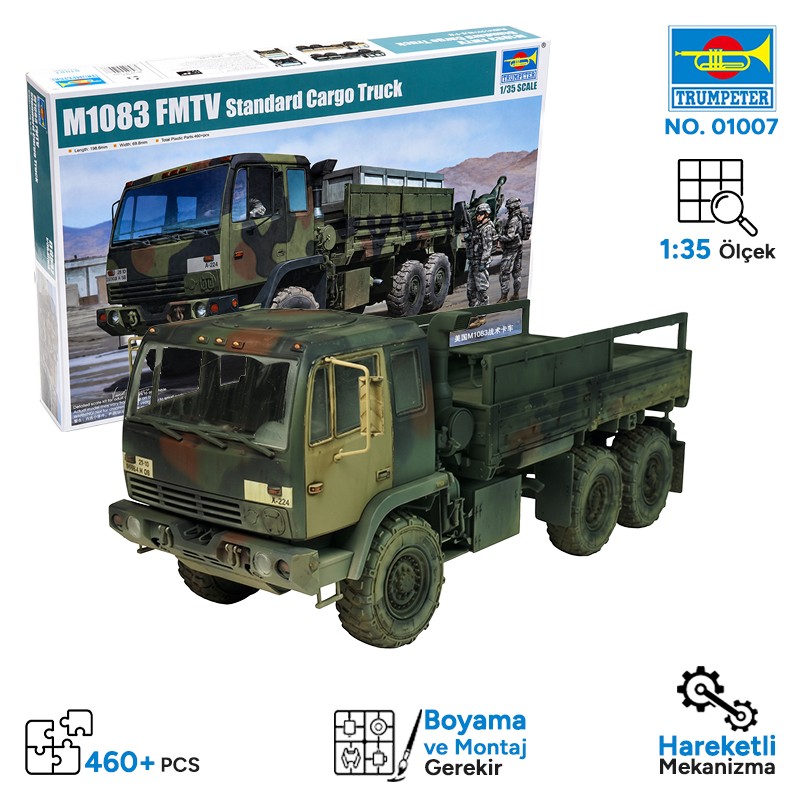 Trumpeter 01007 M1083 MTV Maket Model Kit