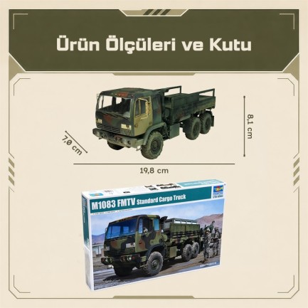 Trumpeter 01007 M1083 MTV Maket Model Kit - Thumbnail