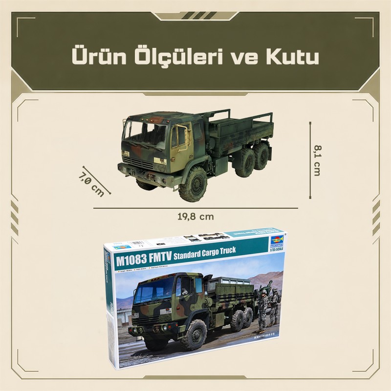 Trumpeter 01007 M1083 MTV Maket Model Kit