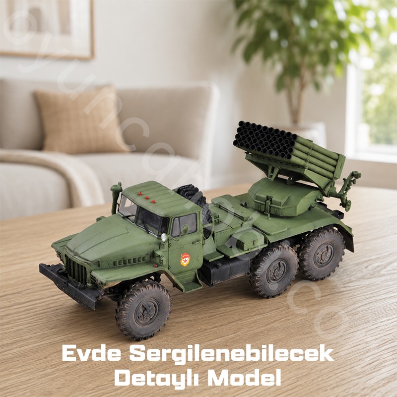 Trumpeter 01028 Russian BM-21 Grad Multiple Rocket Launcher Maket Model Kit