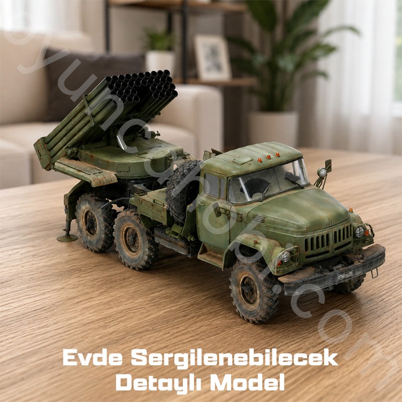 Trumpeter 01032 Russian 9P138 Grad-1 on Zil-131 Maket Model Kit
