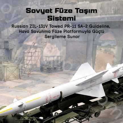 Trumpeter 01033 Russian Zil-131V towed PR-11 SA-2 Guideline Maket Model Kit - Thumbnail